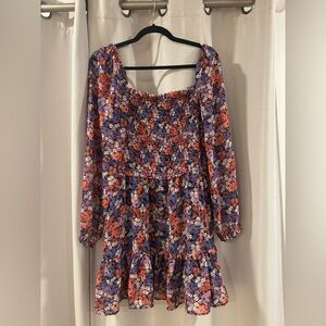 1. State Multicolor Floral Long Sleeve Dress